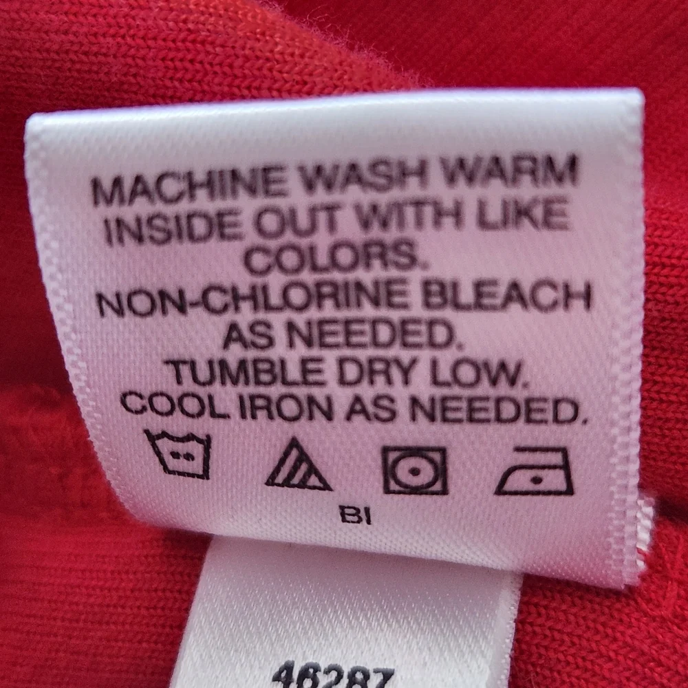 Hanna Andersson Red Dress Size 75 cm / 12-18 mos Drop Waist Long Sleeves Bow